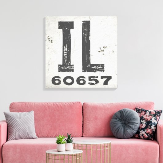 Toile Ferme Rustique State Code postal Illinois (Insitu(Salon))