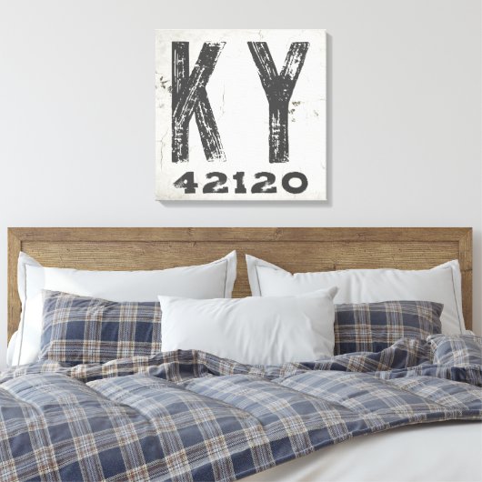 Toile Ferme Rustique State Code postal Kentucky (Insitu(Chambre))