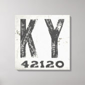 Toile Ferme Rustique State Code postal Kentucky (Recto)