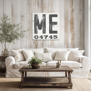 Toile Ferme Rustique State Code postal Maine