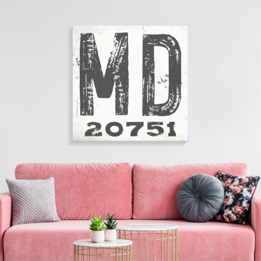 Toile Ferme Rustique State Code postal Maryland (Insitu(Salon))