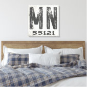 Toile Ferme Rustique State Code postal Minnesota (Insitu(Chambre))