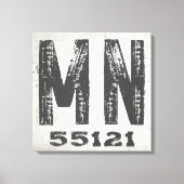 Toile Ferme Rustique State Code postal Minnesota (Recto)