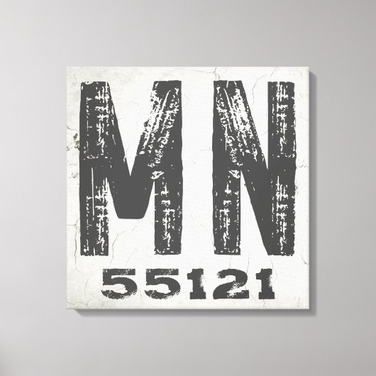 Toile Ferme Rustique State Code postal Minnesota (Recto)