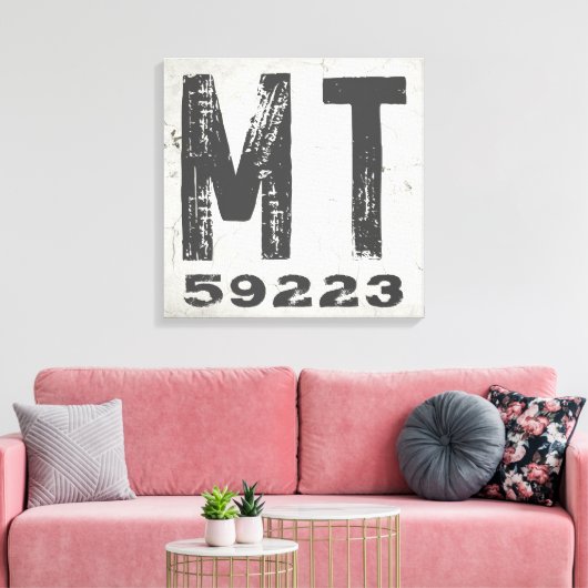 Toile Ferme Rustique State Code postal Montana (Insitu(Salon))