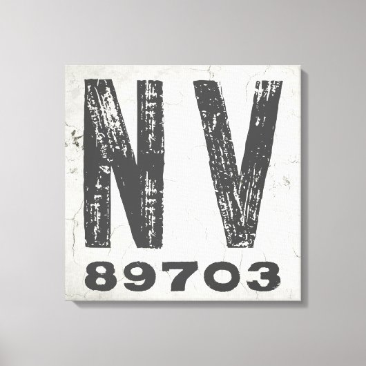 Toile Ferme Rustique State Code postal Nevada (Recto)