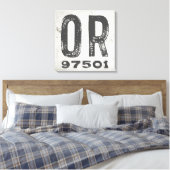 Toile Ferme Rustique State Code postal Oregon (Insitu(Chambre))