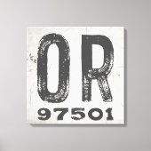 Toile Ferme Rustique State Code postal Oregon (Recto)