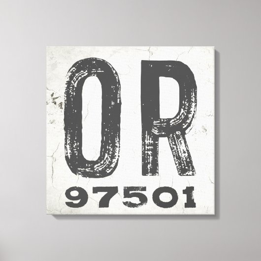 Toile Ferme Rustique State Code postal Oregon (Recto)