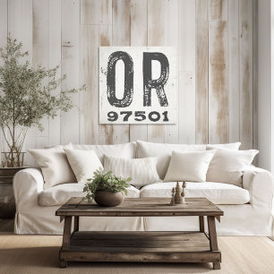 Toile Ferme Rustique State Code postal Oregon