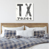 Toile Ferme Rustique State Code postal Texas (Insitu(Chambre))