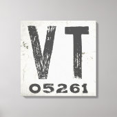 Toile Ferme Rustique State Code postal Vermont (Recto)