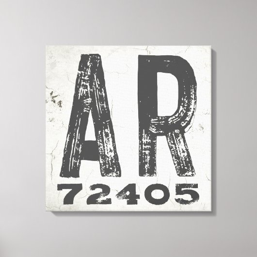 Toile Ferme Rustique State Code Zip Arkansas (Recto)
