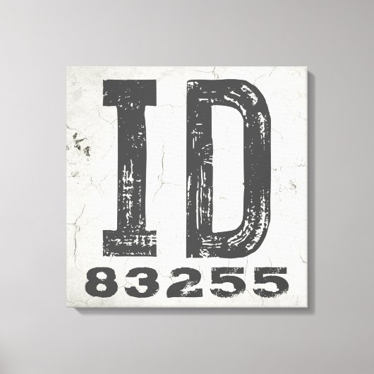 Toile Ferme Rustique State Code zip Idaho (Recto)