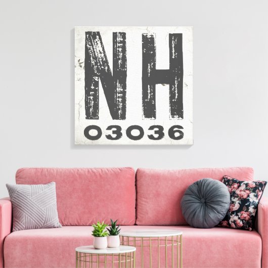 Toile Ferme Rustique State Code zip New Hampshire (Insitu(Salon))