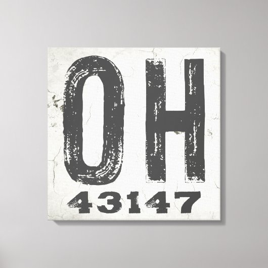 Toile Ferme Rustique State Code Zip Ohio (Recto)