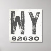 Toile Ferme Rustique State Code zip Wyoming (Recto)