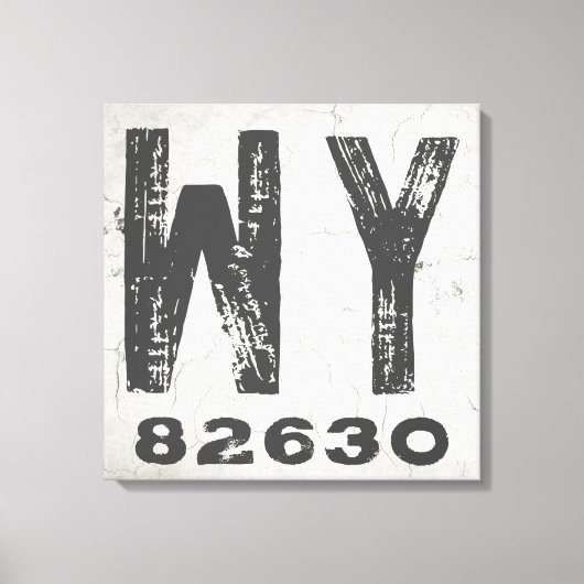 Toile Ferme Rustique State Code zip Wyoming (Recto)