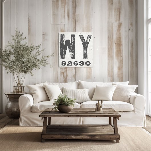 Toile Ferme Rustique State Code zip Wyoming