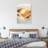 Toile Fermer les toasts avec du beurre dans l'assiette (Insitu(Chambre))