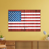 Toile Fermes | American Flag Barn Mural (Insitu(Salon))