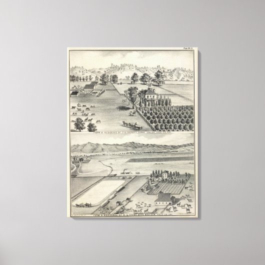 Toile Fermes, Capay Valley, Madison (Recto)
