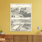 Toile Fermes, Capay Valley, Madison (Insitu(Salon))