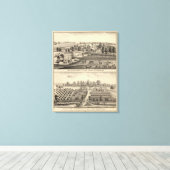 Toile Fermes de G Ives, Oakland et A Wheeler, Pewaukee (Insitu (Plancher de Bois))