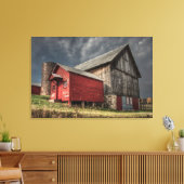 Toile Fermes | Grange en bois rouge dans le Michigan (Insitu(Salon))