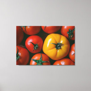 Toile Fermes Tomates rouges et jaunes brillantes