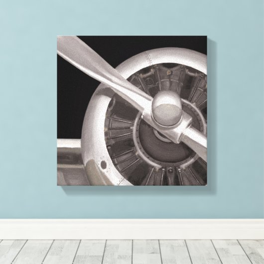 Toile Fermeture du propulseur d'avion (Insitu (Plancher de Bois))