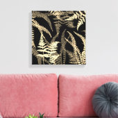 Toile Ferne Abstraite de Beige Noire (Insitu(Salon))