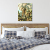 Toile Ferns Palm Tree Antiquité Botanique Ferns Art (Insitu(Chambre))