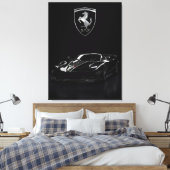 Toile Ferrari FXX-K Black Hypercar | Dark Supercar (Insitu(Chambre))