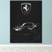 Toile Ferrari FXX-K Black Hypercar | Dark Supercar (Insitu (Plancher de Bois))