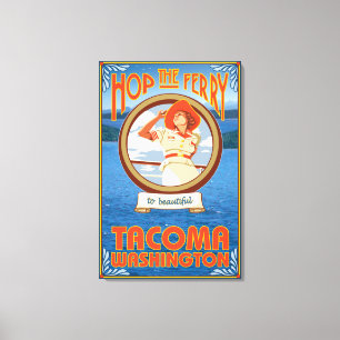 Toile Ferry d'équitation de femme - Tacoma, Washington
