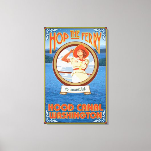 Toile Ferry pour femme - Hood Canal, Washington (Recto)