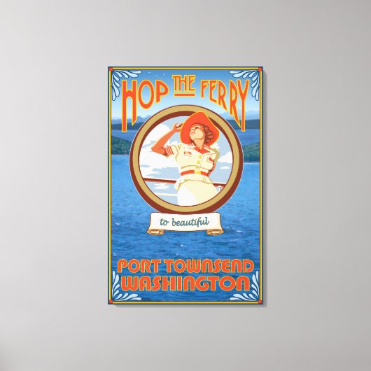 Toile Ferry pour femme - Port Townsend Washington (Recto)
