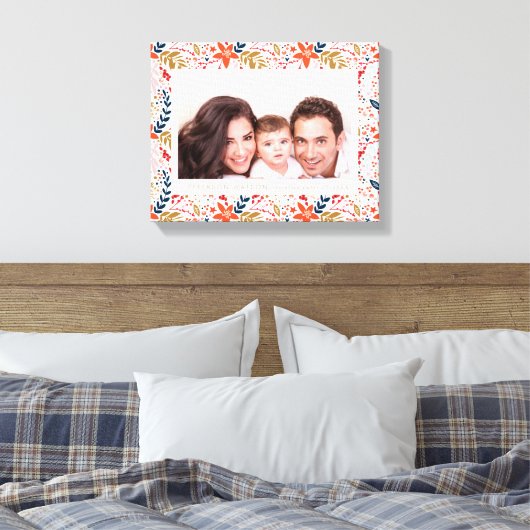 Toile Festif Noël Floral Canvas Imprimer (Insitu(Chambre))