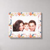 Toile Festif Noël Floral Canvas Imprimer (Recto)