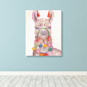 Toile Festival de l'aquarelle Llama (Insitu (Plancher de Bois))