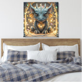 Toile Festivals Lumières Chibi Gargoyle Dragon (Insitu(Chambre))