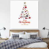 Toile “Festive Tree in Snow”  (Insitu(Chambre))