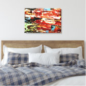 Toile Festivité | Art abstrait coloré moderne (Insitu(Chambre))