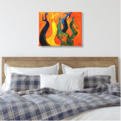 Toile Fête Abstraite (Insitu(Chambre))