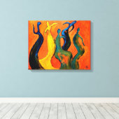 Toile Fête Abstraite (Insitu (Plancher de Bois))