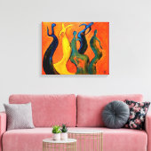 Toile Fête Abstraite (Insitu(Salon))