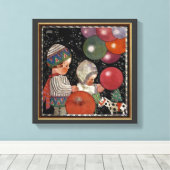 Toile Fête d'anniversaire, ballons et jouets pour enfant (Insitu (Plancher de Bois))