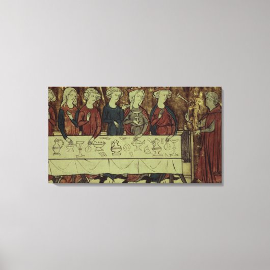 Toile Fête d'anniversaire de Nubien, roi d'Arménie (Recto)