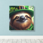 Toile Fête de la Saint-Patrick de la paresse (Insitu (Plancher de Bois))